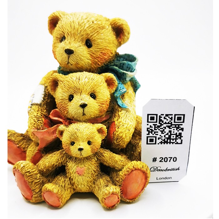 Vintage Cherished Teddies "Friends Come In All Sizes" Collectible Bear Figurine - Cute Family Themed Nostalgic Figurine