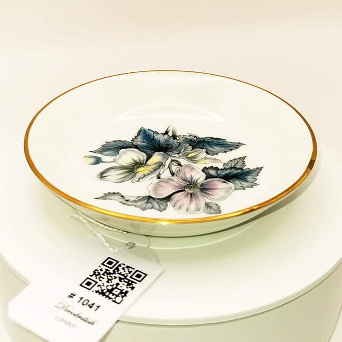 Royal Worcester Porcelain Candy Dish/Serving Plate - 10 cm Diameter Elegant English Design