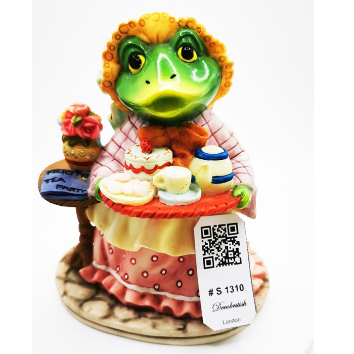 Nature's Joyful Reflection: The Leonardo Collection Green Frog Figurine - Add Vibrance to Your Collection