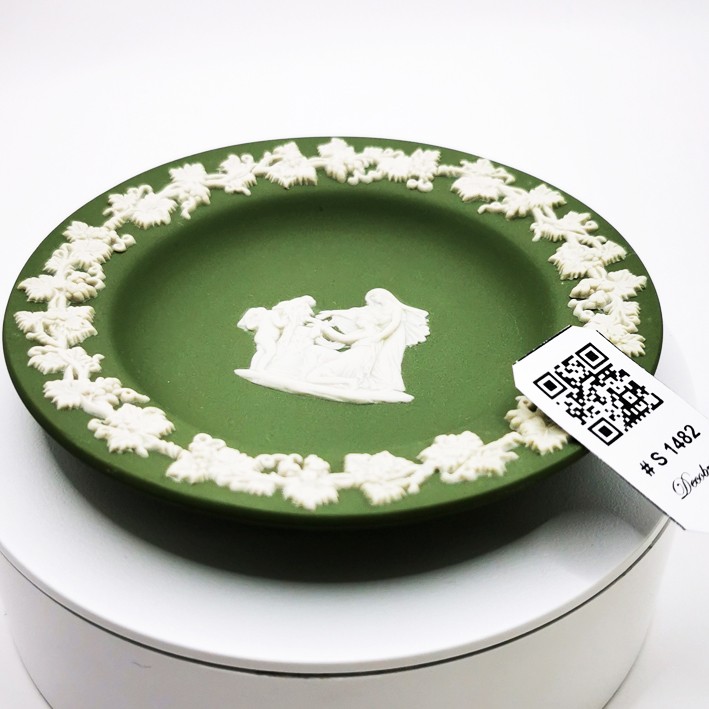Wedgwood Green Plate - Jasperware Collectible Plate