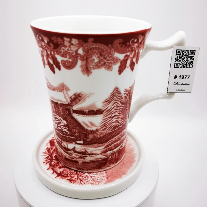 Spode Winters Scene Kupa ve Altlığı