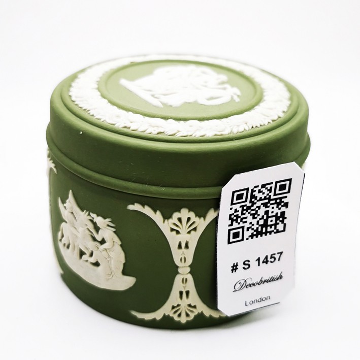 Wedgwood Bonbonniere - Green Colored Elegant Patterned Collectible Piece