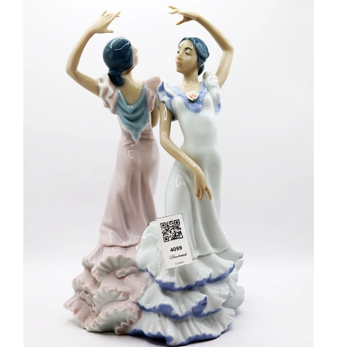 Lladro (5601) “Ole Flamenco Couple” İspanyol Dansçı Biblo – h:28 cm