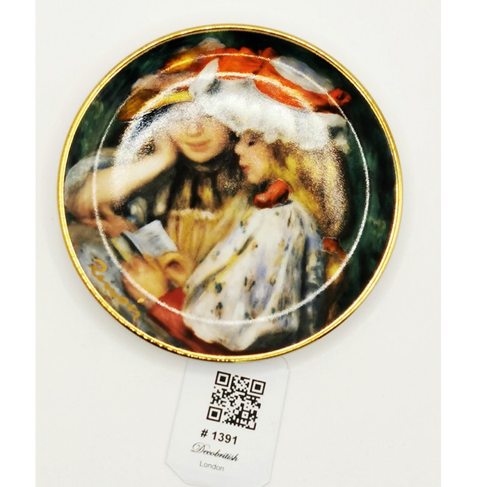 Goebel "Two Young Girls Reading" Plate – Collector's Porcelain Plate