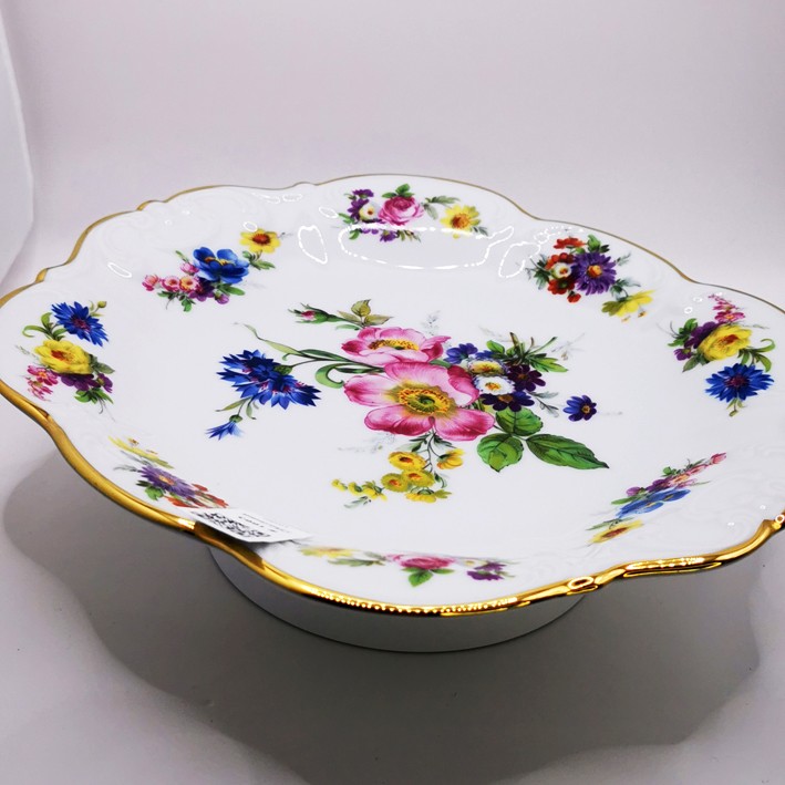 Royal Crown Gold Gilded Collectible Plate – Handmade Decorative Porcelain
