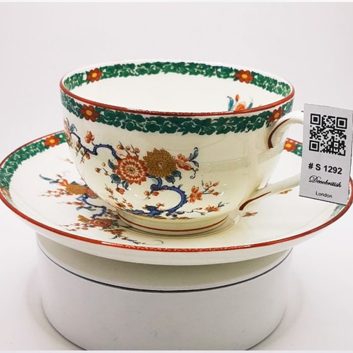 Early Worcester Büyük Çay Fincan-Old Bow circa 1765