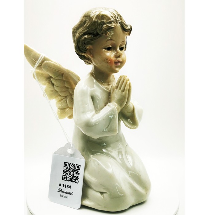 Winged Praying Angel Figurine – Elegant Handcrafted Decorative Piece