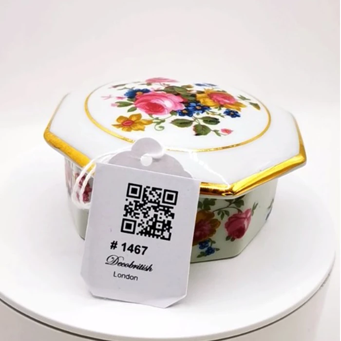 Limoges Ayaksız Bonboniyer - Fransız Porselen Zarafetiyle Minik Hazineleriniz İçin Şık Bir Yuva