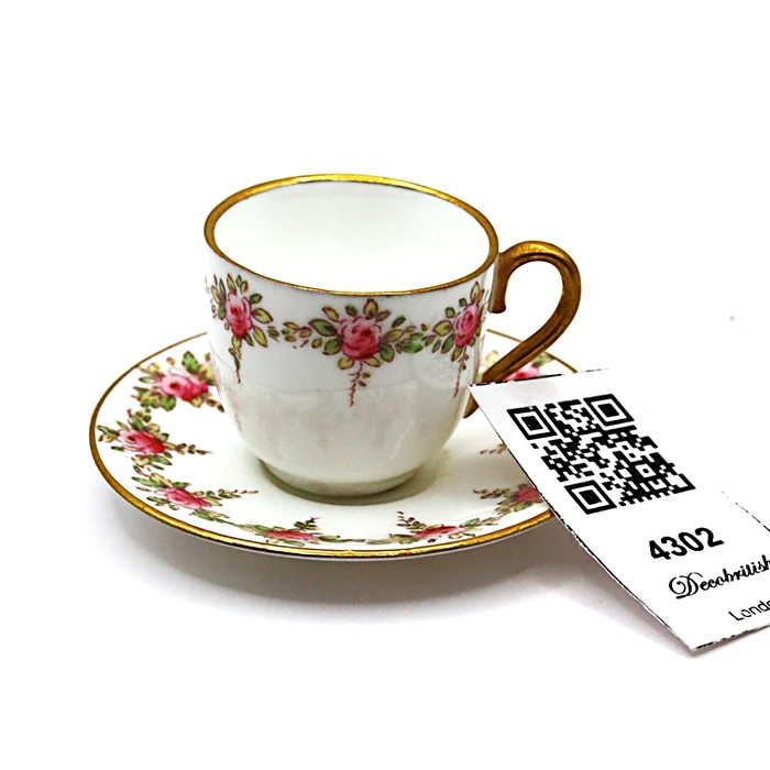Coalport Eski Damgalı Antika Minyatür Fincan