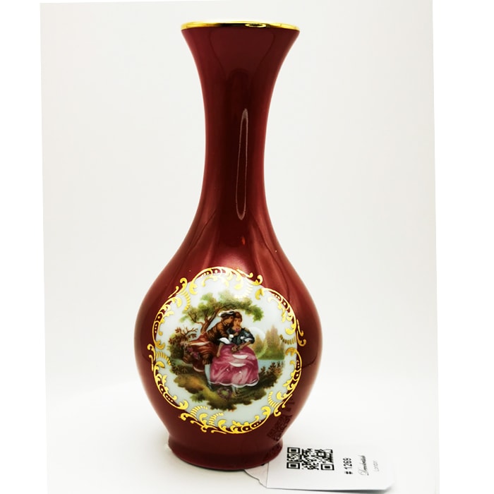 Limoges Narrow Neck Vase