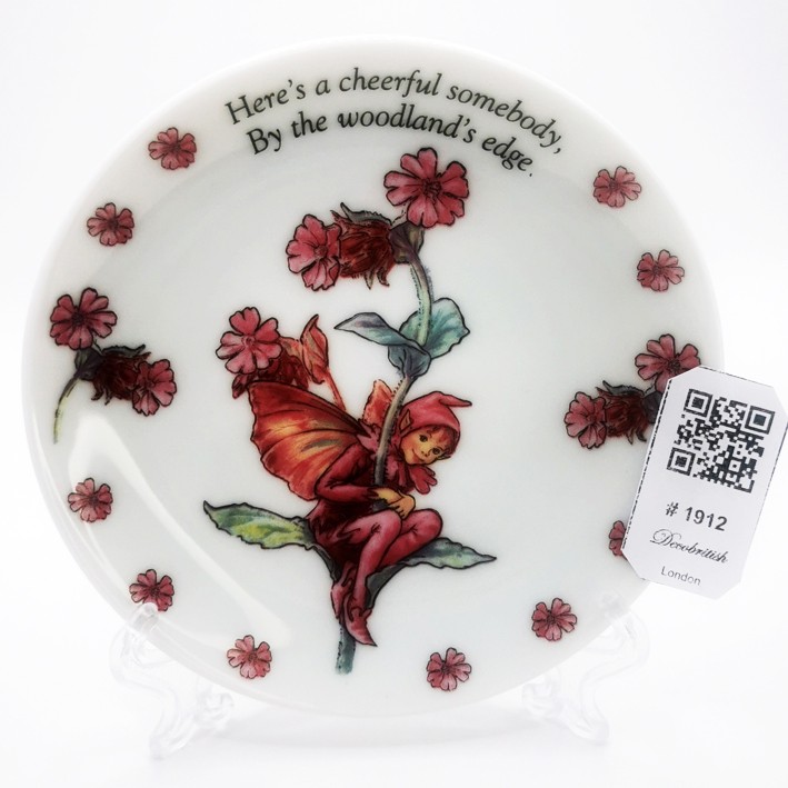 Flower Fairies The Campion Fairy Patterned Nostalgic Plate