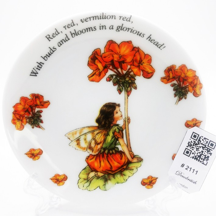 Flower Fairies The Geranium Fairy Plate