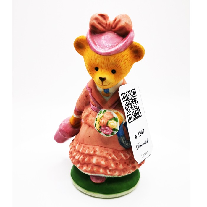 Vintage Franklin Mint Margaret Bearfax Lady Teddies Collectible Bear