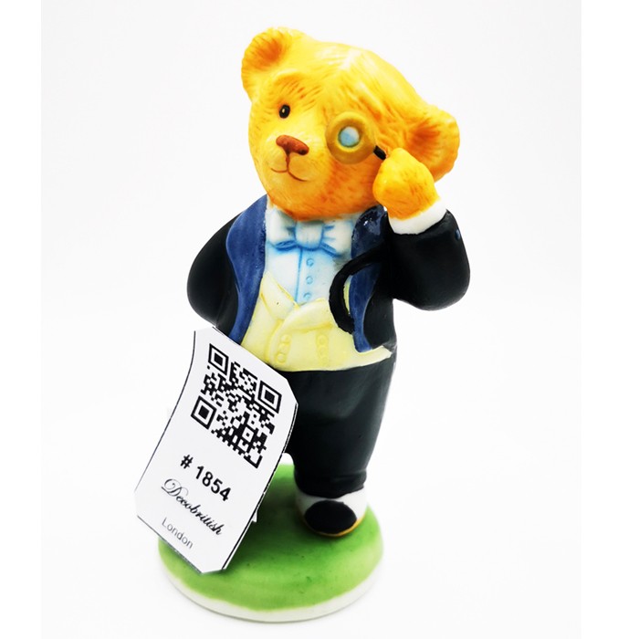 Vintage Franklin Mint Reggie Bruin Gentleman Bear Collectible Figurine