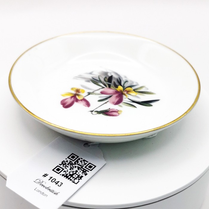 Royal Worcester Porcelain Candy Dish/Serving Plate - 10 cm Diameter Elegant Presentation Piece