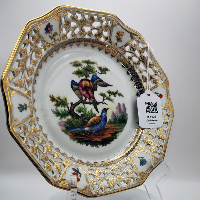 Bavaria Kuş Serisi Porselen Duvar Tabağı – 21 cm