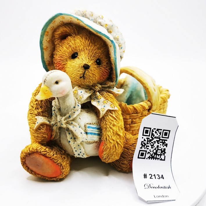 Cherished Teddies "KATIE - A Friend Always Knows When You Need a Hug" Collectible Bear Figurine