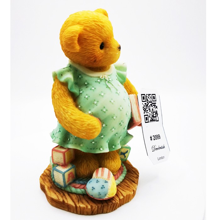 Cherished Teddies "Anxiously Awaiting The Arrival" Figurine