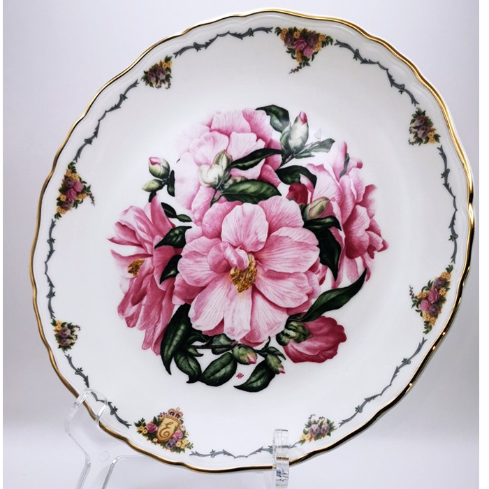 Royal Albert "Camellia" Collector's Plate – Signed by Sara Anne Schofield