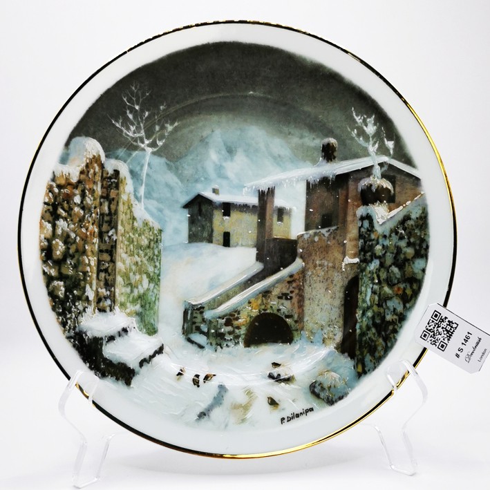 Winter Cityscape Wall Plate - The Enchanting Beauty of Winter in Your Home
