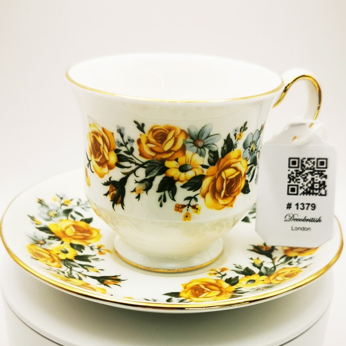 Royale Vale Yellow Floral Cup: An Elegant and Stylish Coffee Moment