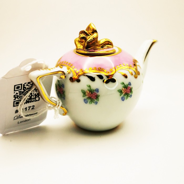 Made in England Miniature Past Times Teapot – Stylish Design with Handcraft