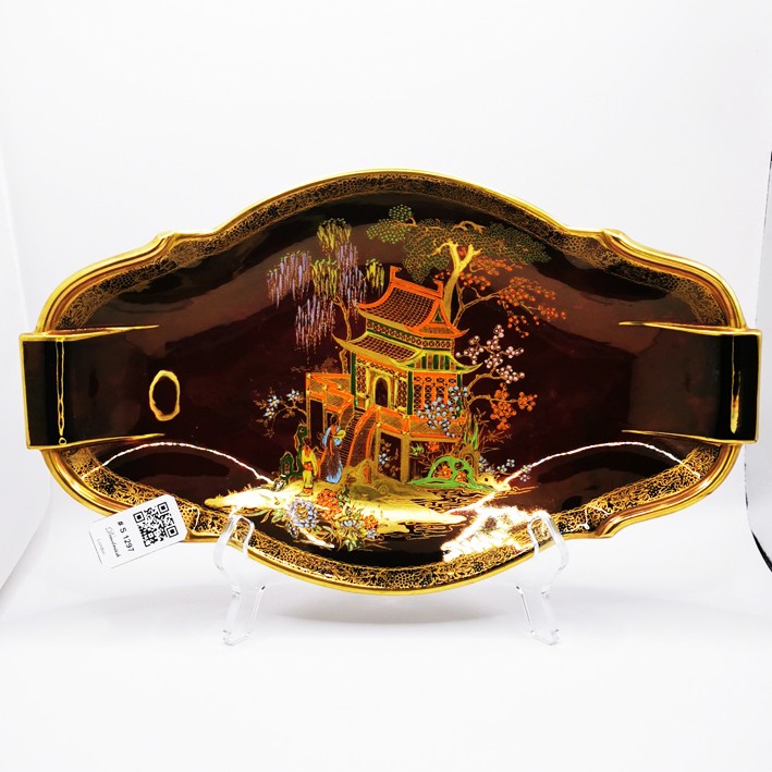 Carlton Ware Rouge Royal Serving Dish - English Luxury Vintage Collectible