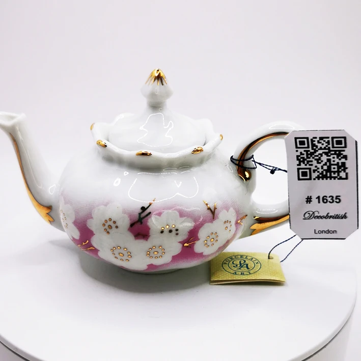 Porcelain Art Miniature Çaydanlık – Zarif ve Koleksiyonluk Porselen Şaheser