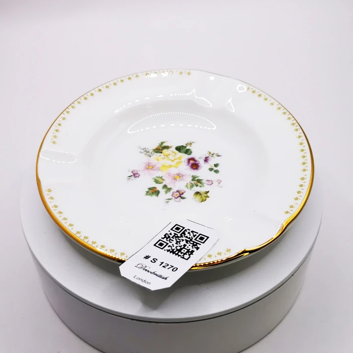 Винтажная Пепельница Wedgwood Floral - Английский Фарфор Коллекционный
