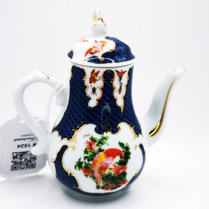 Porcelain Art Minyatür Koleksiyonluk Çaydanlık - El İşçiliğiyle Yaratılmış Nadide Dekoratif Obje, Sanat ve Zarafet Minyatür Boyutta