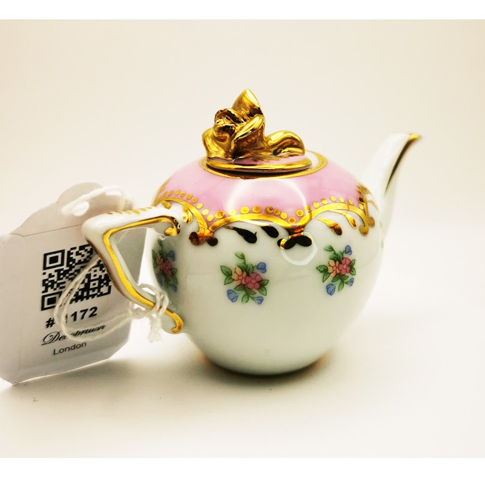 Made in England Miniature Past Times Teapot – Stylish Design with Handcraft