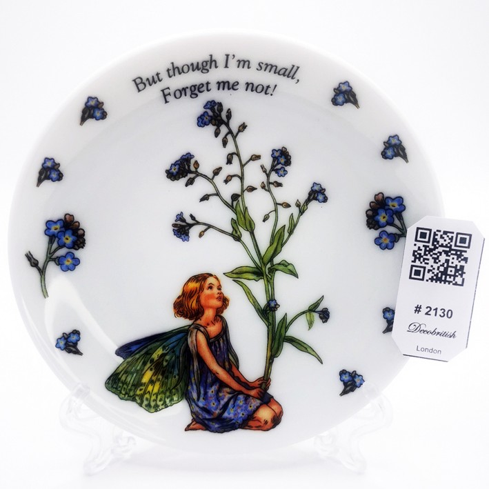Flower Fairies "The Forget Me Not Fairy" Decorative Collectible Plate