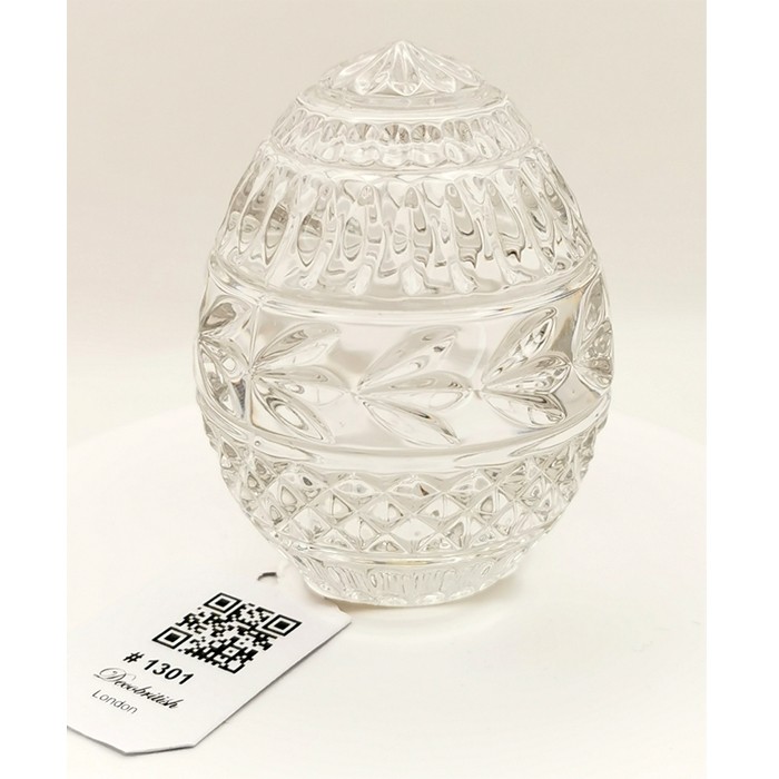 Franklin Mint Glass Egg (7.5 cm x 4.5 cm)