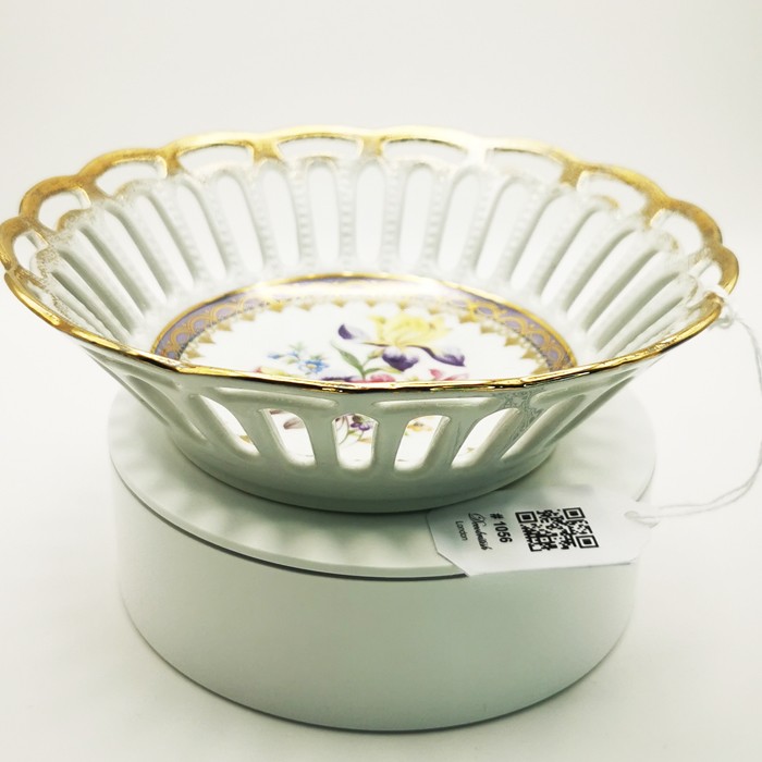 GDR Vintage Porcelain Sugar Bowl - Elegant and Large Serving Dish (16.5 cm)