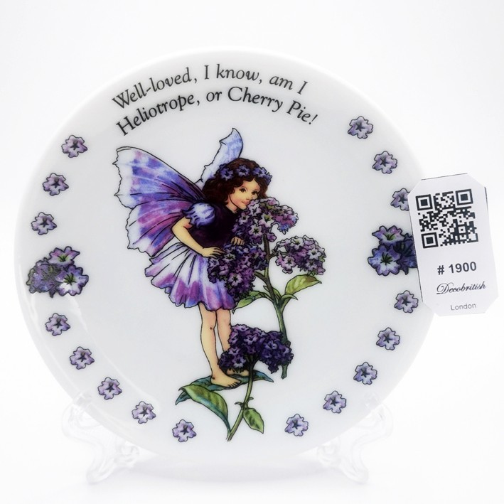 Flower Fairies The Heliotrope Fairy Patterned Vintage Plate