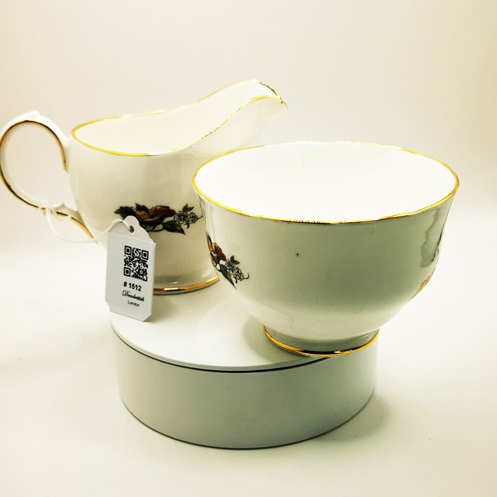 Royal Sutherland Elegant Creamer and Sugar Set – The Jewel of English Style for Your Breakfast and Tea Tables
