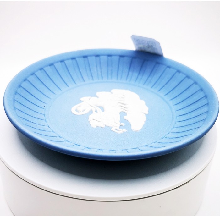 Wedgwood Blue Jasperware Nut Dish/Serving Dish – Neoclassical English Elegance, Collectible Presentation Piece