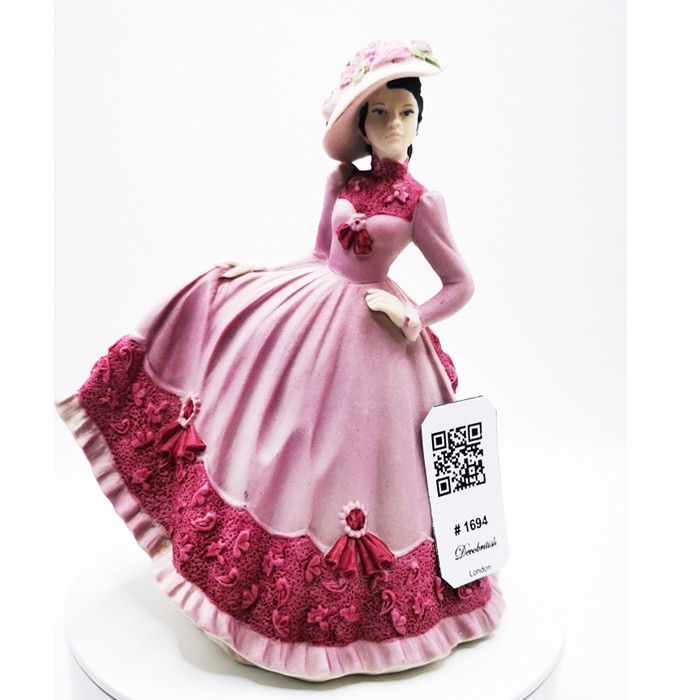 Coalport Beau Monde Collectible "Jill" Figurine – English Elegance, Handmade Porcelain Figurine