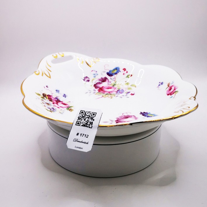 Coalport Junetime Collectible Two-Handled Serving Dish – English Elegance, Decorative Serving Object