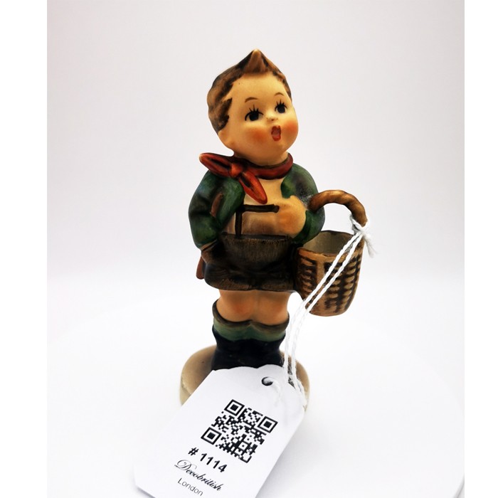 Goebel "Boy with Basket" Figurine – Elegant Porcelain Piece
