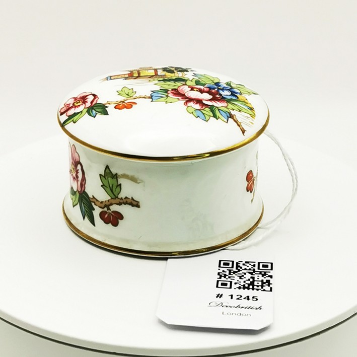 Crown Staffordshire Pagoda Pattern Bonbonnière – Elegant English Porcelain