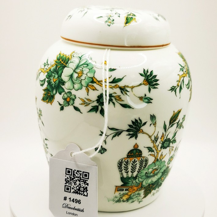 Crown Staffordshire Kowloon Ginger Jar – Traditional Chinese Motif in a Refined Porcelain Jar