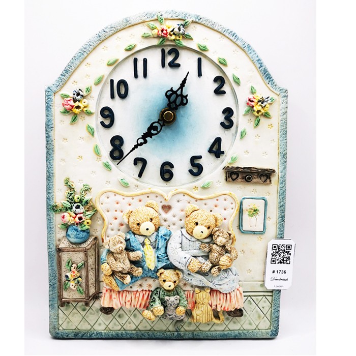 Cute Bear Design Children's Wall Clock - Add Joy and Fun to Your Little One's Room!