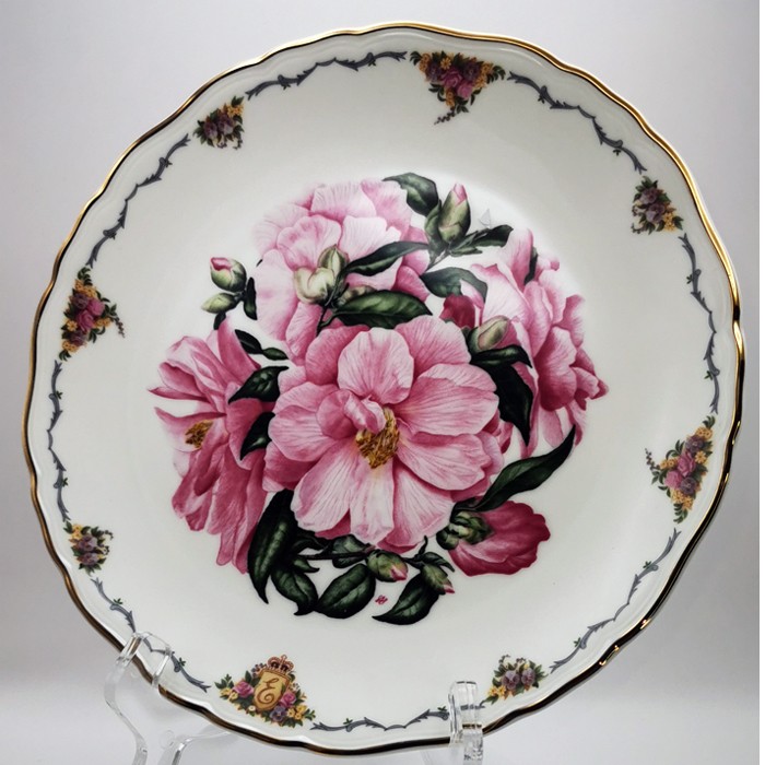 Royal Albert "Camellia" Collector's Plate – Signed by Sara Anne Schofield