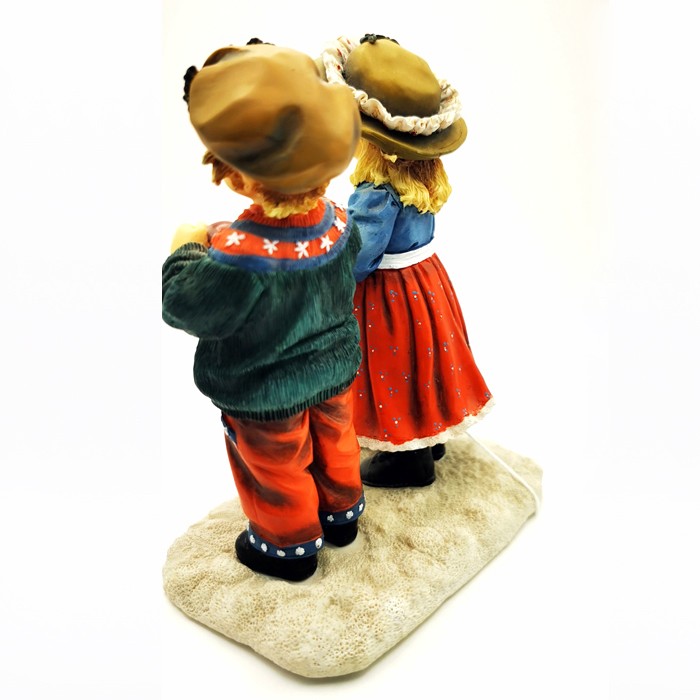 The Leonardo Collection Winter Walk by Christine Haworth Handmade Woman Figurine - 11.5 cm Elegant Collectible Figurine