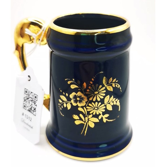 Limoges Cobalt Cup – Elegant French Porcelain