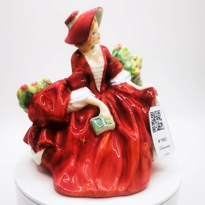 Royal Doulton Sitting Lady Vintage Figurine