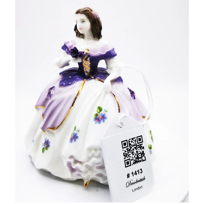 Coalport "Viollet" Figurine – Elegant Porcelain Decoration