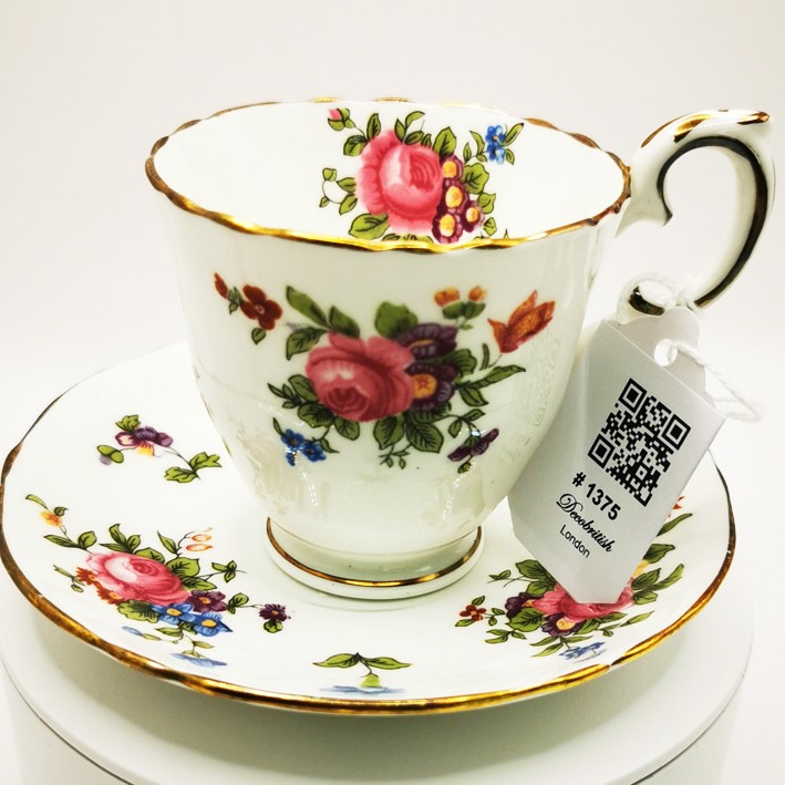 Crown Staffordshire Double Coffee Cup: The Perfect Blend of English Elegance and Comfort