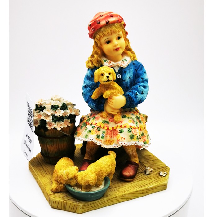 The Leonardo Collection "Little Rascals" Collectible Child Figurine – Christine Haworth Signed, Cheerful English Design